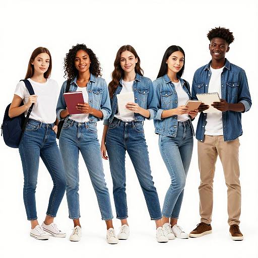 Mixed Group in Denim and Jackets