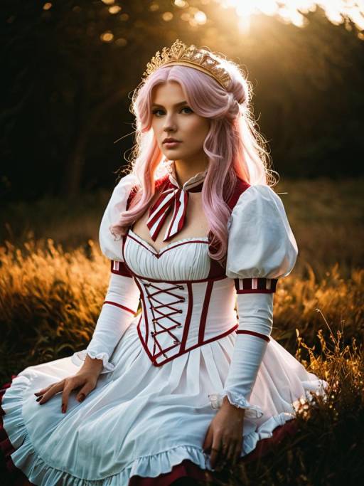 Woman in Euphemia li Britannia Cosplay Costume