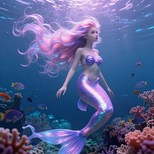 Celestial Mermaid Princess Portrait