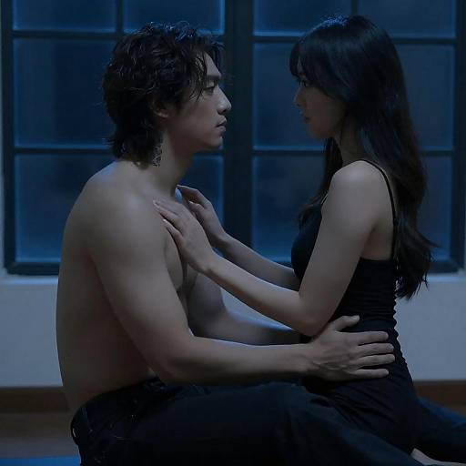 Intimate Portrait with Dramatic Lighting