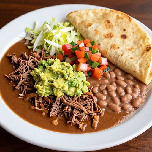 Salvadoran Beef Enchilada on Plate