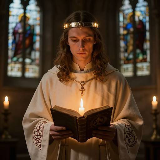 DnD Cleric in Modest Healing Robe