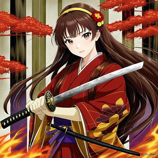 Illustration of Hana (fire emblem), fire emblem in the style of Hagino kouta