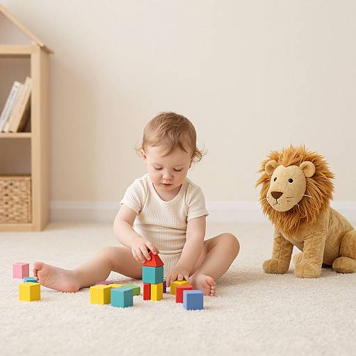 Whimsical Toddler Playroom Portrait