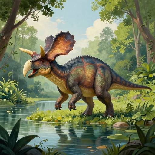 Fantasy Parasaurolophus Graphic Design