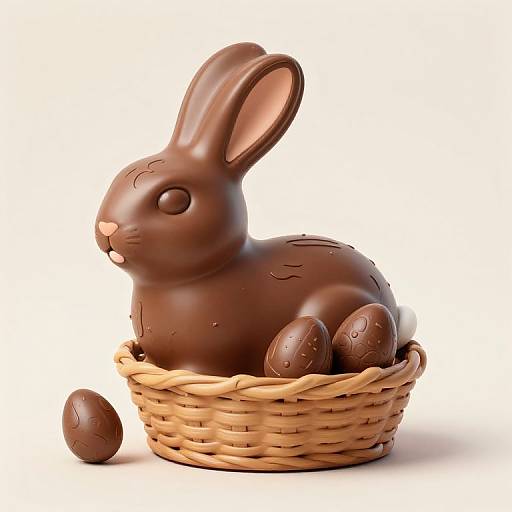 Neutral Toned Chocolate Easter Basket