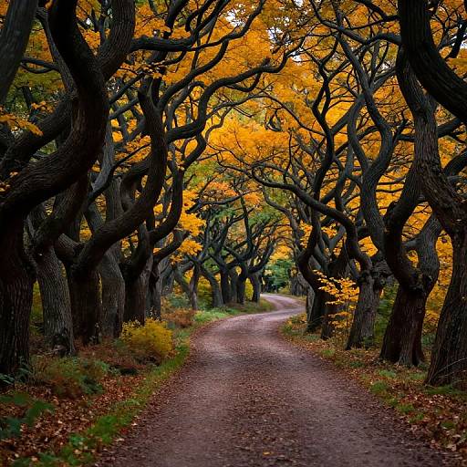 Surreal Hyper-Detailed Forest Path