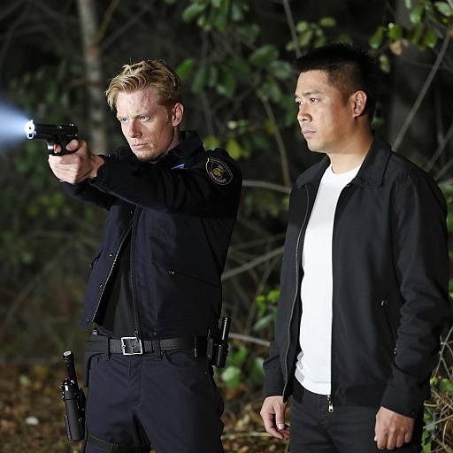 Tension in a Moonlit Forest Encounter