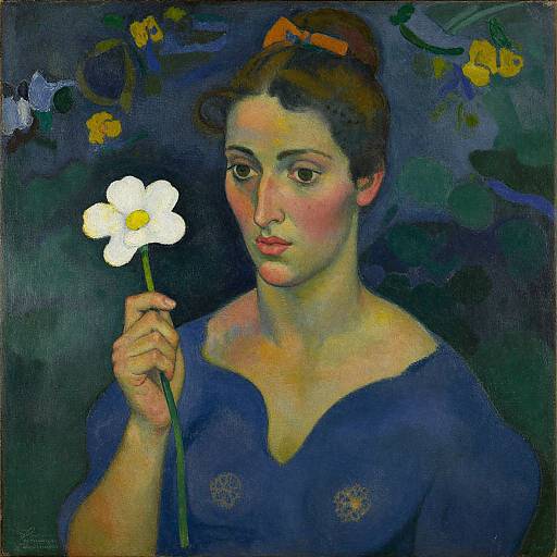 Paul Gauguin Style Woman Portrait