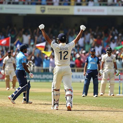 Vibrant Cricket Celebration Scene