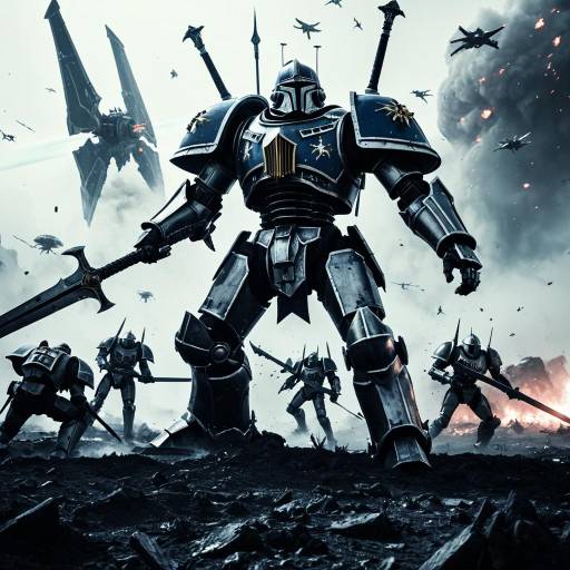 Imperial Knight in Futuristic Battlefield