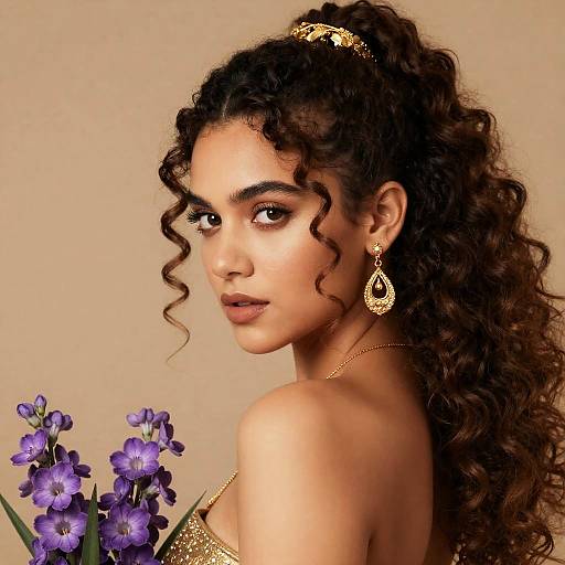 Elegant Portrait of a Woman in Nature