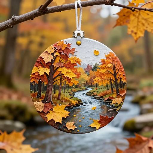 Autumnal Serenity Ornament Design