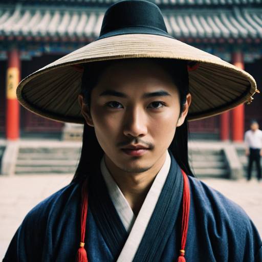 Realistic Mulan-Inspired Male Costume Portrait