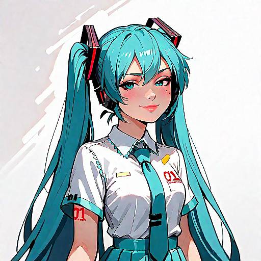 Hatsune Miku in Stylish Cowboy Shot