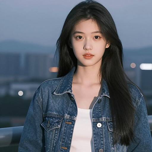 Cinematic Close-Up Portrait of a Teen Girl