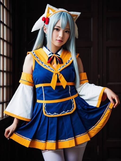 Cosplay Woman in Mashiro Kuna Costume