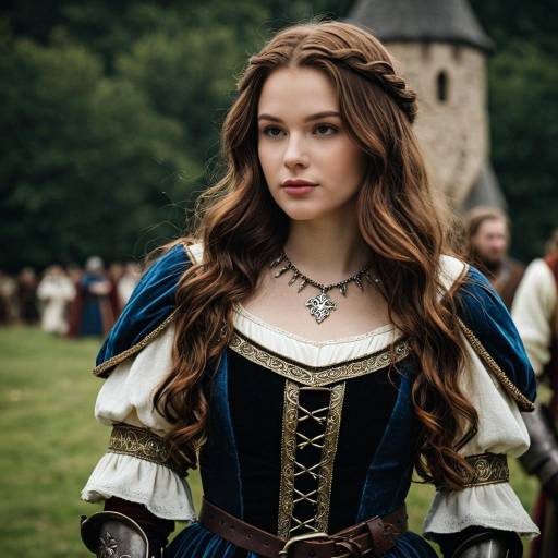 Realistic Medieval Cosplay Portrait of a Girl