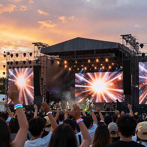 Sunset Headliner at Outdoor Festival