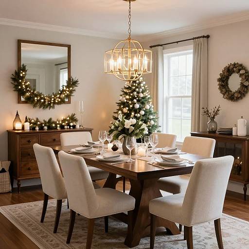 Festive Christmas Dining Room Ideas