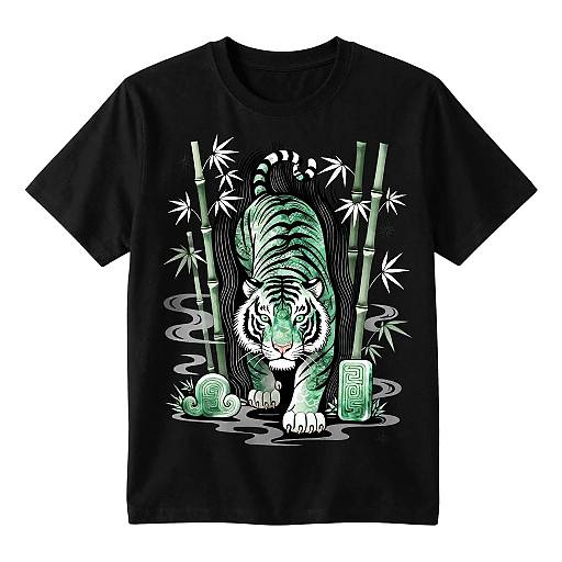 Jade Tiger Mythology T-Shirt Design