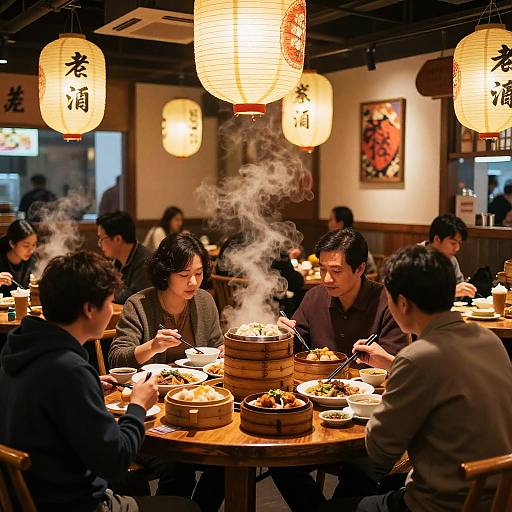 Dim Sum Feast in Cozy Teahouse