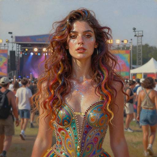 Stunning Festival Portrait of a Woman