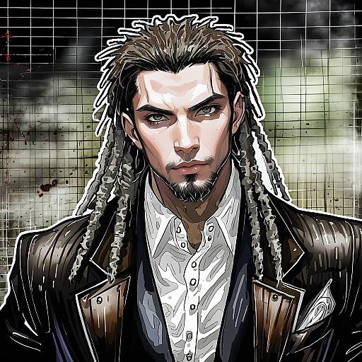 Illustration of Hagakure yasuhiro, danganronpa (series) in the style of Gawako