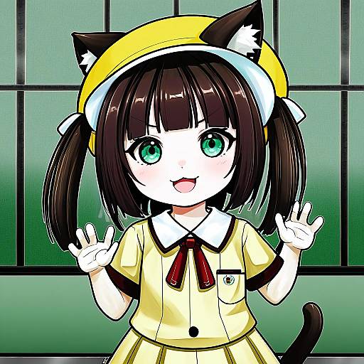 Illustration of Mutsuki (azur lane), azur lane in the style of Glitchedpuppet