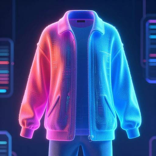 Futuristic Glowing Color-Changing Jacket