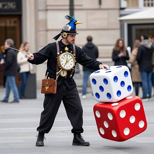 Clockwork Bird Street Performer