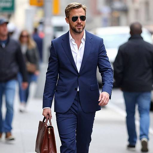 Ryan Gosling Stylish NYC Stroll