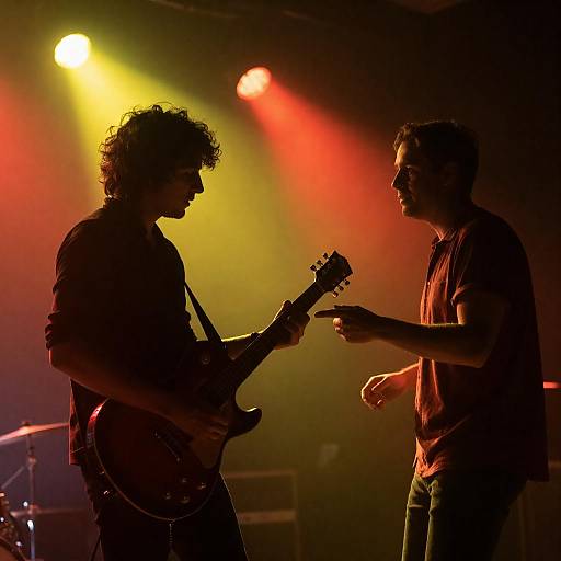 Dynamic Stage Performance of Two Musicians