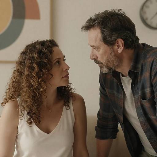 Intense Indoor Portrait of Couple