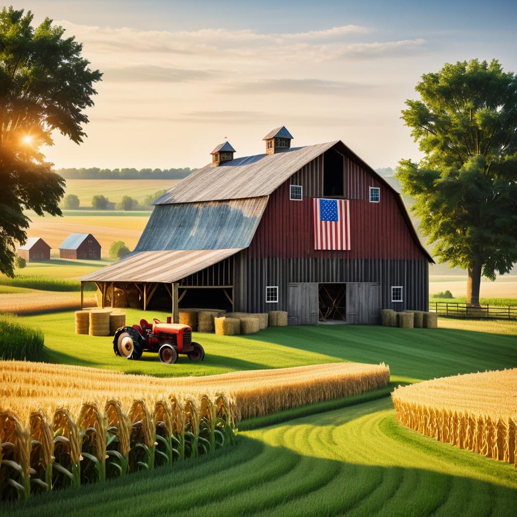 Americana Barn in Scenic Cornfields