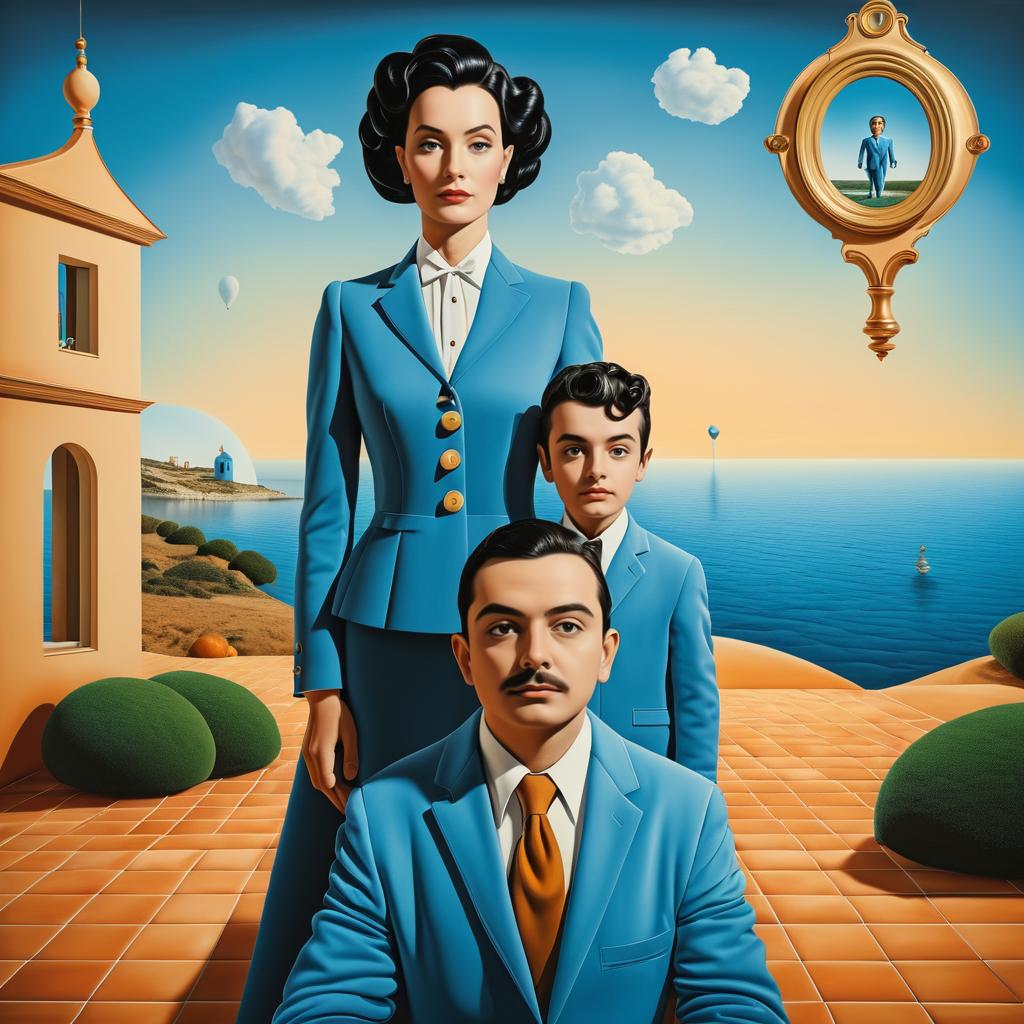 Surreal Family Portrait in Dalí Style