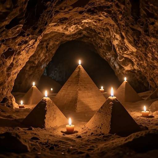 Mystical Pyramids from Candle Wicks