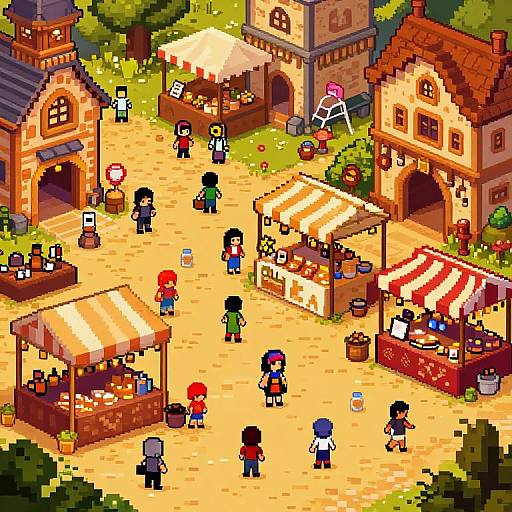 Medieval Fantasy Pixel Marketplace
