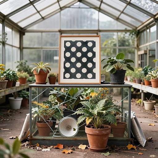 Trash Polka Autumn Greenhouse Scene