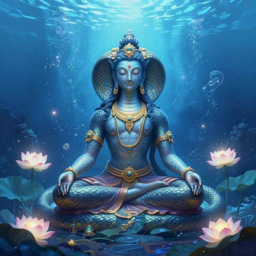 Ascended Serpent Guru in Underwater Realm