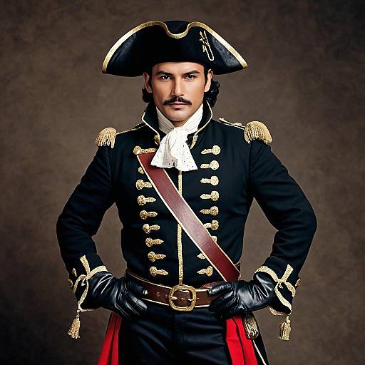 Man in Historical Pirate Costume