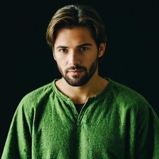 Man in Green Tunic Portrait