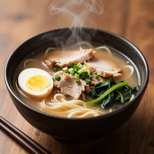 Photorealistic Ramen Bowl Still Life