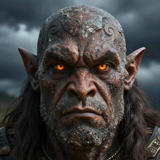 DND Goliath with Piercing Amber Eyes