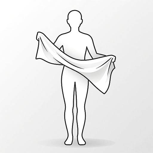 Minimalist Line Art Clothe Remover