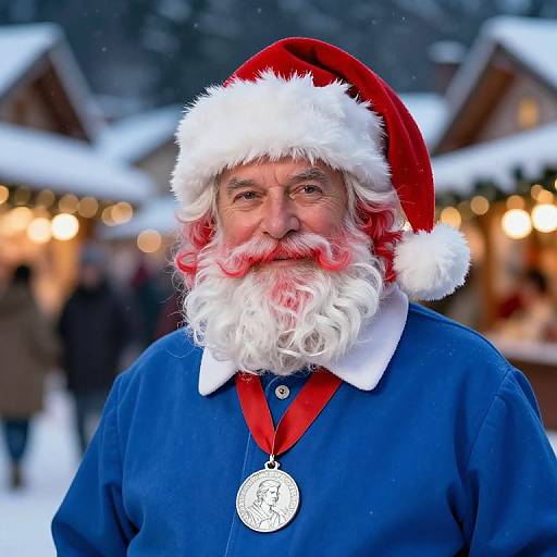Warm Santa with Silver Medal