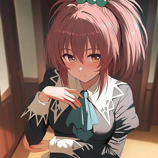 Illustration of Aoi nagisa, strawberry panic! in the style of Ginhaha