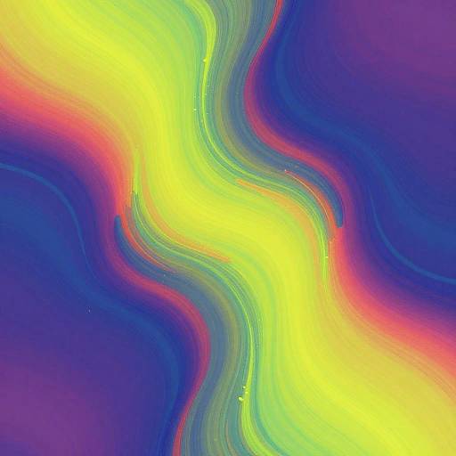 Vibrant Neon Abstract Digital Wallpaper