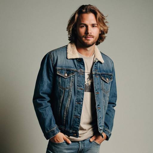 Casual Man Wearing Denim Jacket