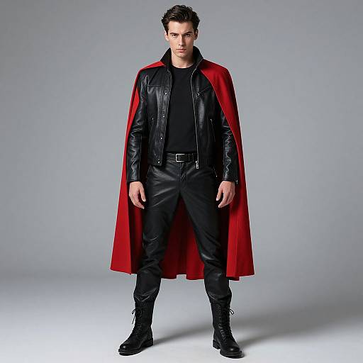 Man in Drip Leather Suit